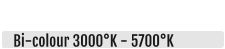 Bi-colour 3000°K - 5700°K  HPLED II T