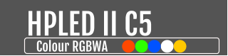 HPLED II C5  Colour RGBWA